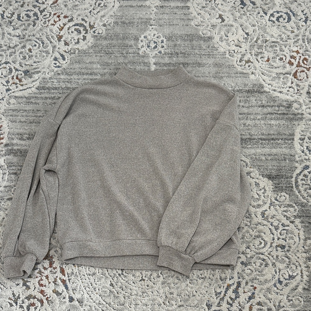 Lush Women's Heather Gray Turtleneck Sweater